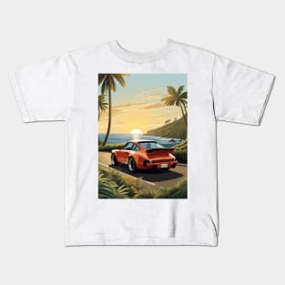 German Classic Car Poster Kids T-Shirt